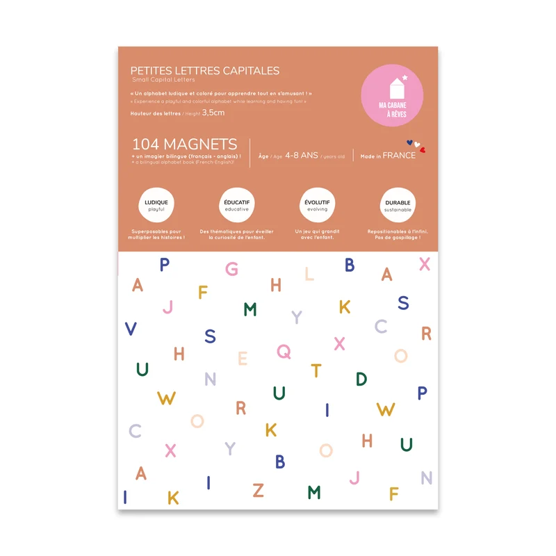 Jeu magnétique - Petites Lettres Capitales