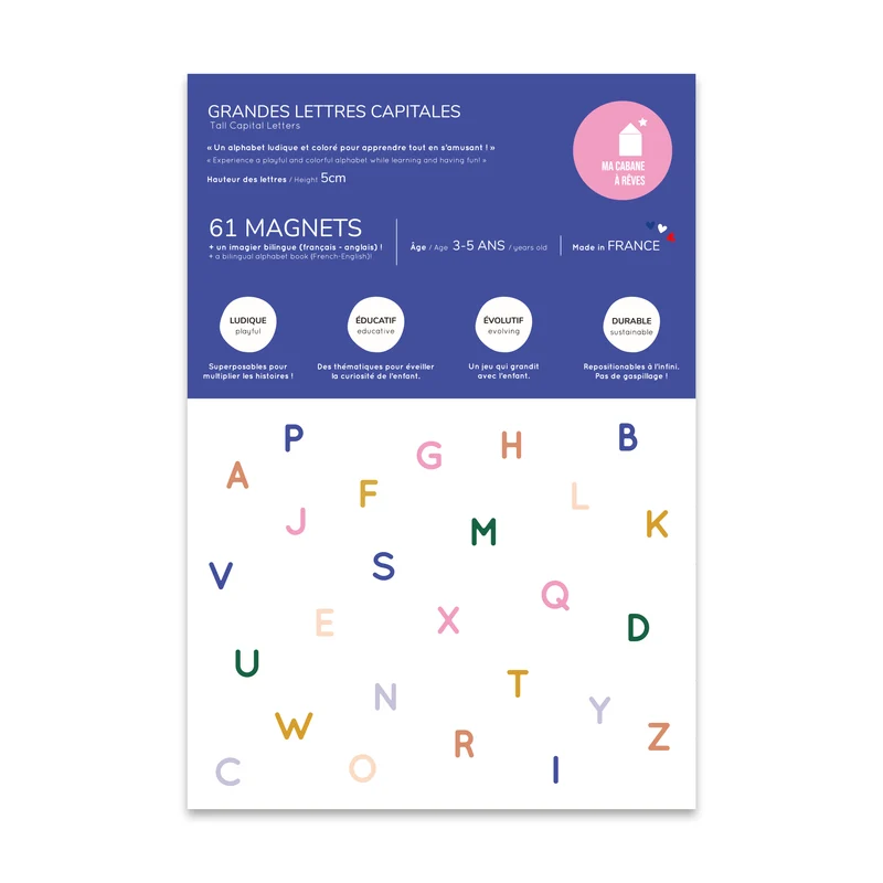 Jeu magnétique - Grandes Lettres Capitales