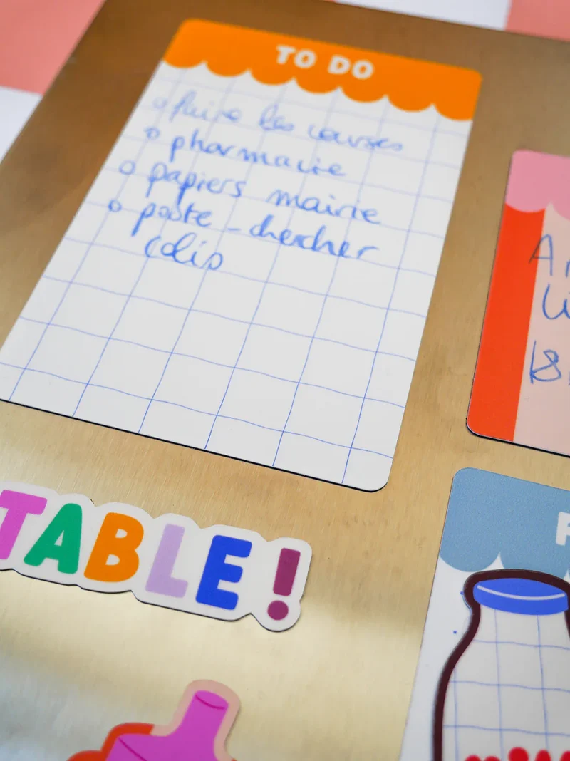 Les p'tites listes magnétiques effaçables - Food