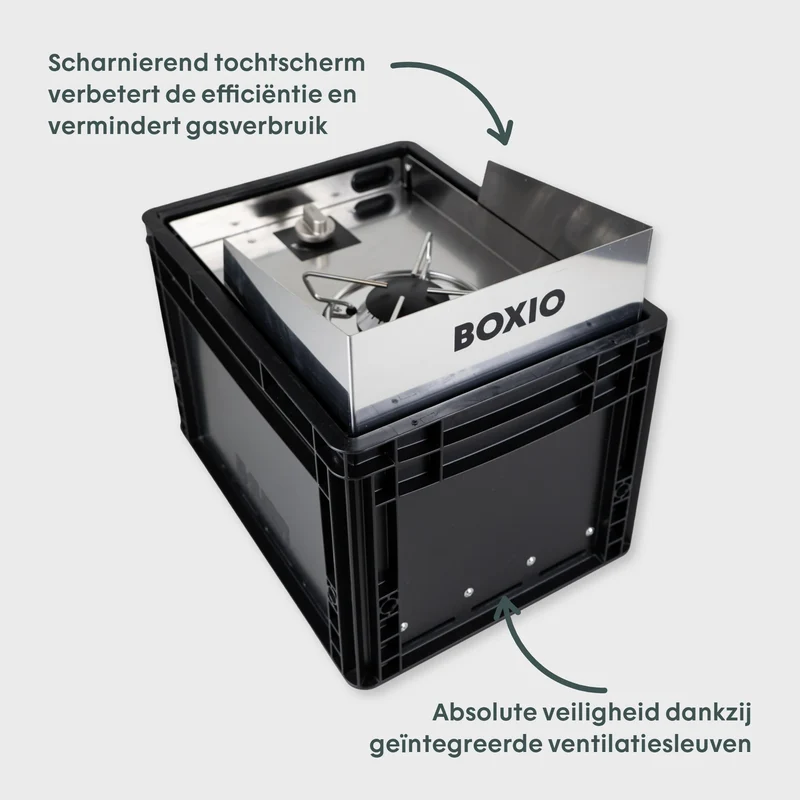 BOXIO COOK Compact Gasfornuis 1500W voor Camping