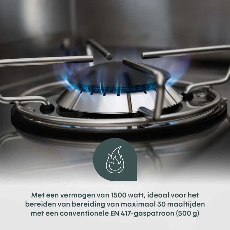 BOXIO COOK Compact Gasfornuis 1500W voor Camping