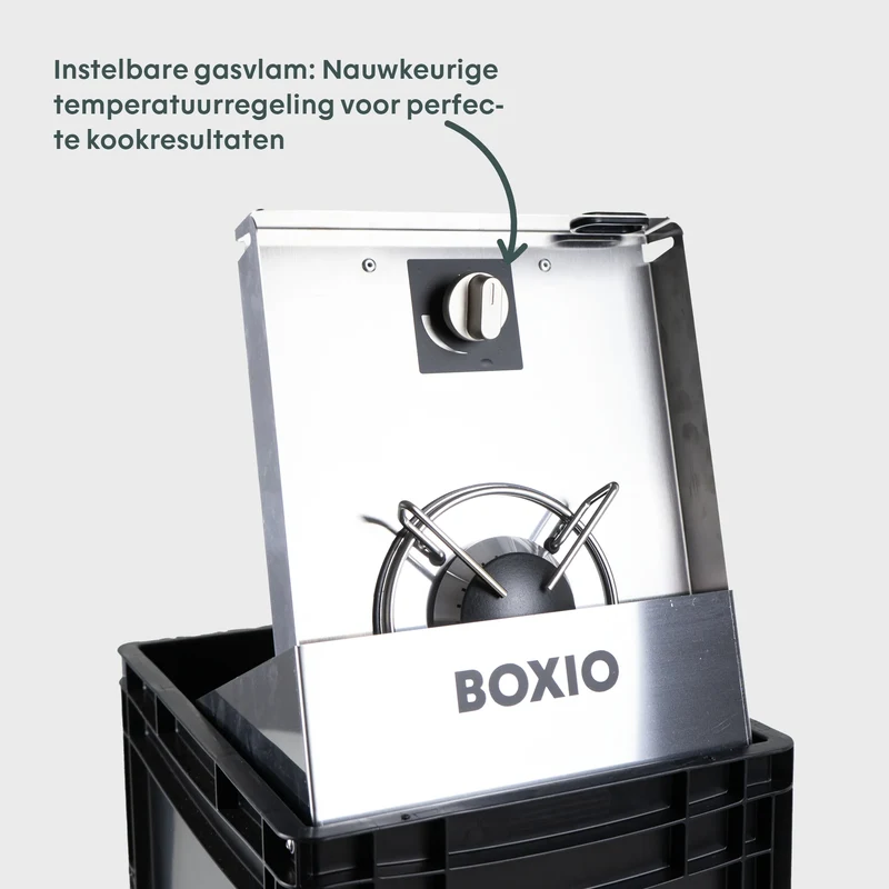 BOXIO COOK Compact Gasfornuis 1500W voor Camping
