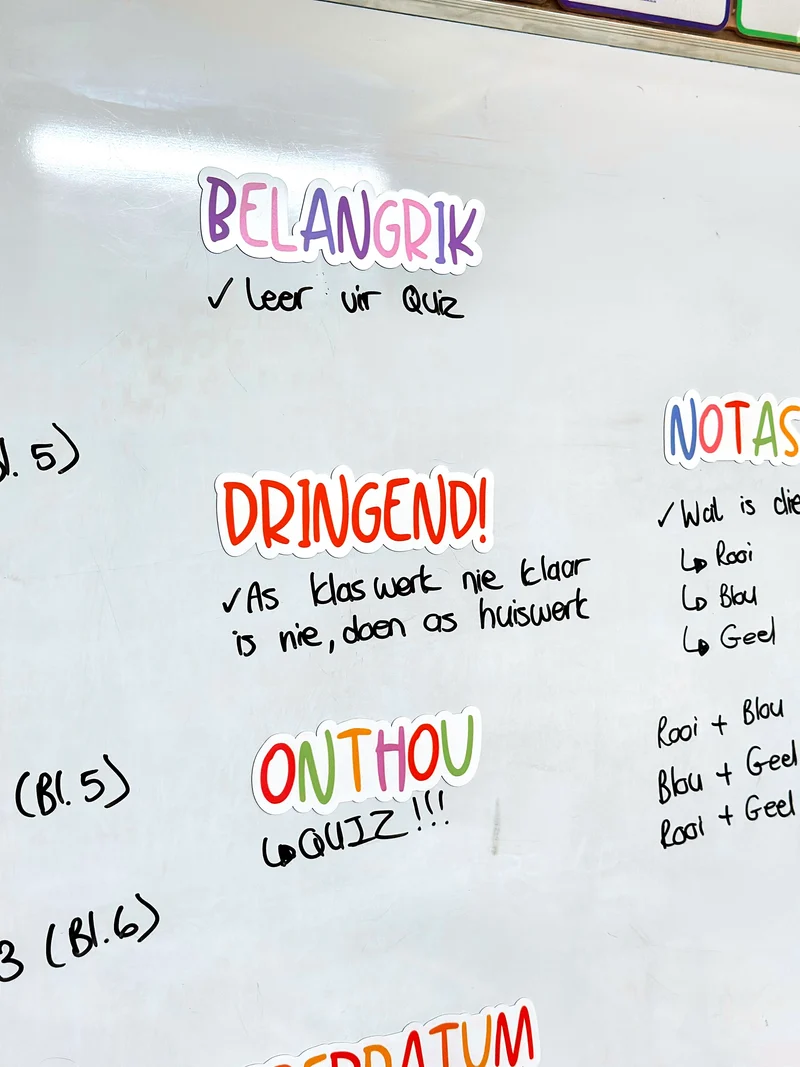Rainbow Reminder Magnets