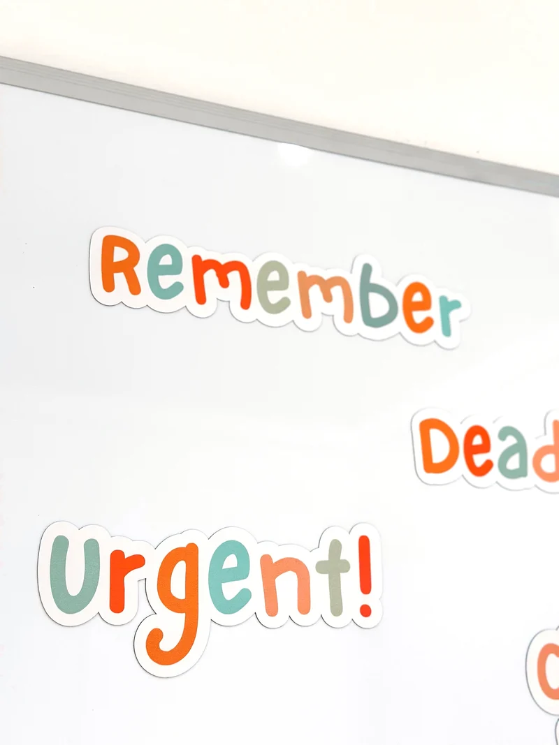 Soft Pastel Reminder Magnets
