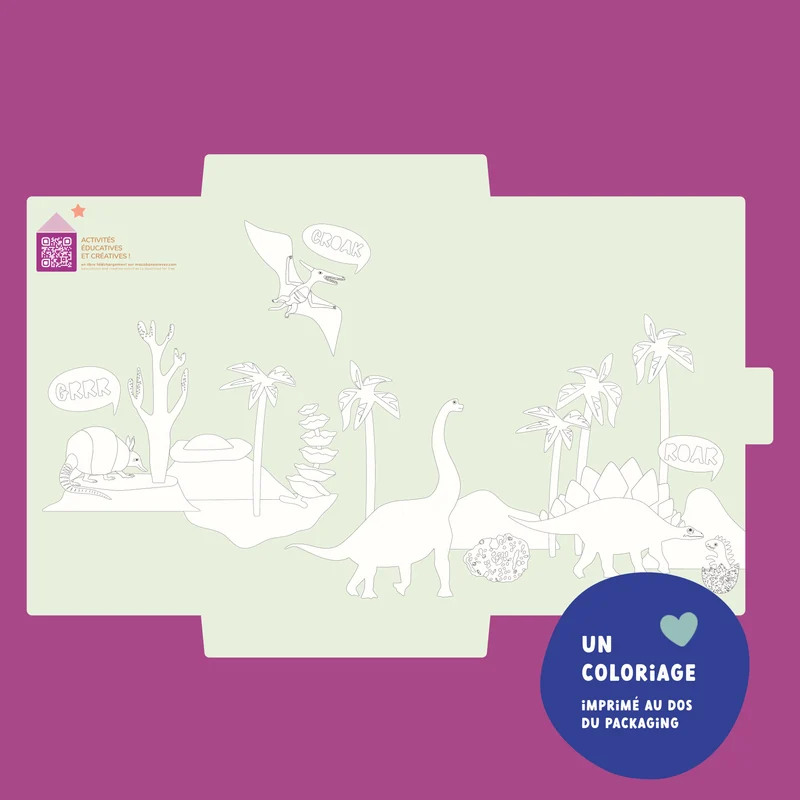 Jeux magnétique - Dinosaures