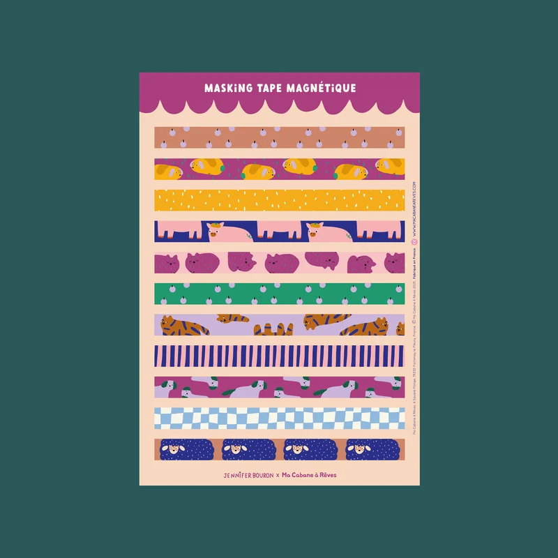 Stickers magnétiques - Masking Tape Ferme