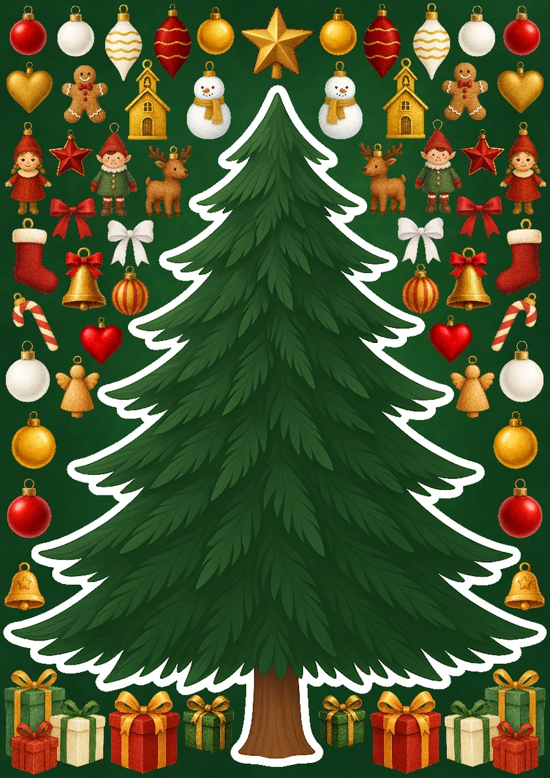 Jeu magnétique - Sapin de Noël