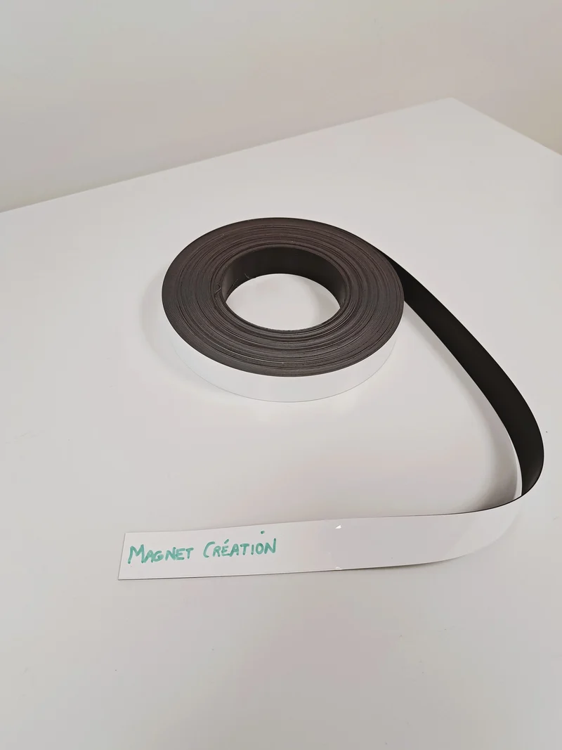 Bande magnétique blanche effaçable