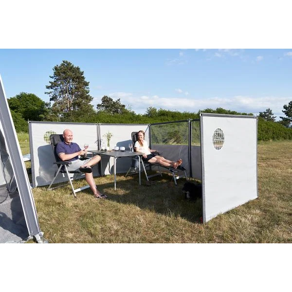Windscherm Flex 3 delig Grey