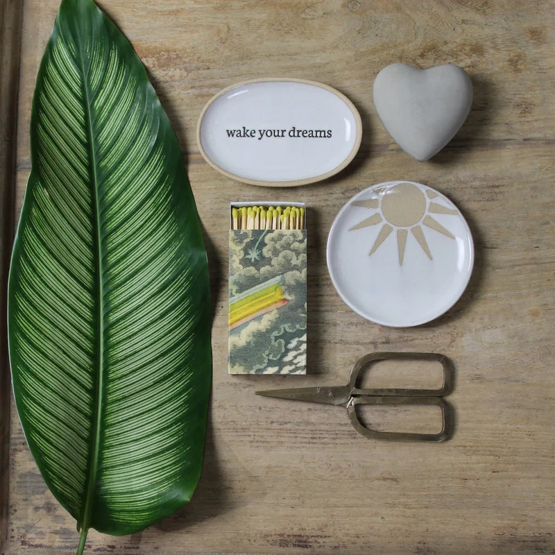Affirmation Tray, Ceramic - Wake