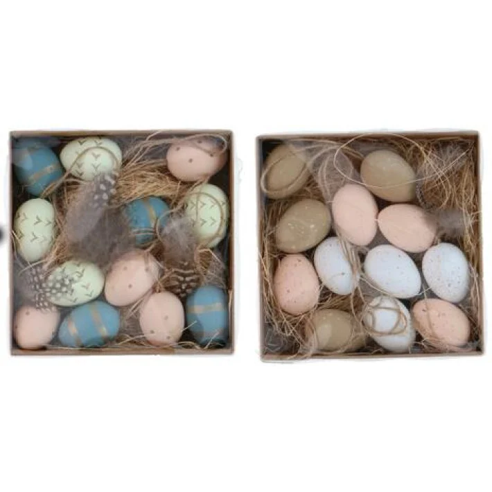 Decoratie Paaseieren Arti Casa natuur ∅3 cm 12 stuks per doosje