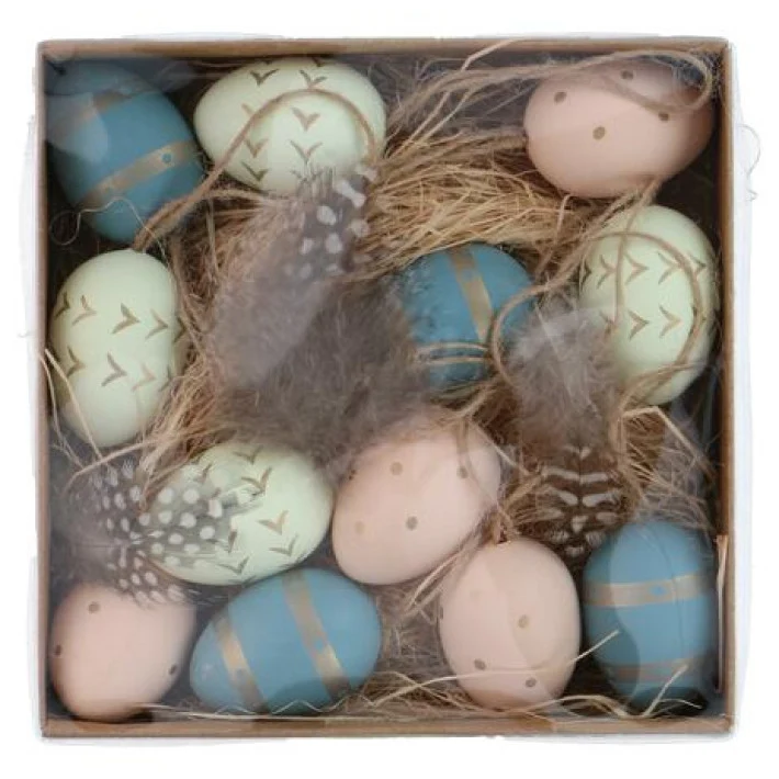 Decoratie Paaseieren Arti Casa natuur ∅3 cm 12 stuks per doosje