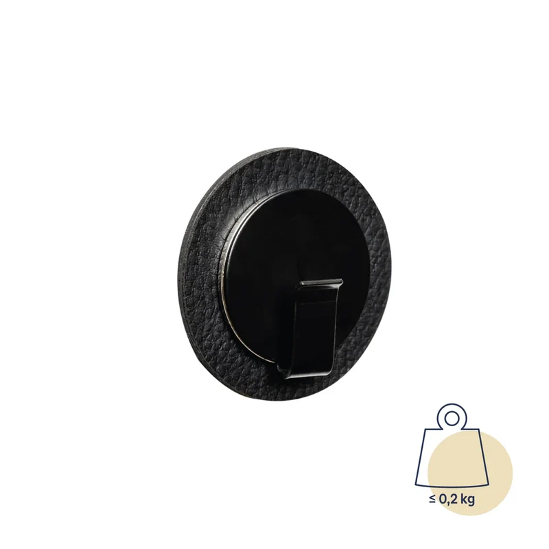 Magnetische handdoek haak tot 200 g Clever Black - Silwy