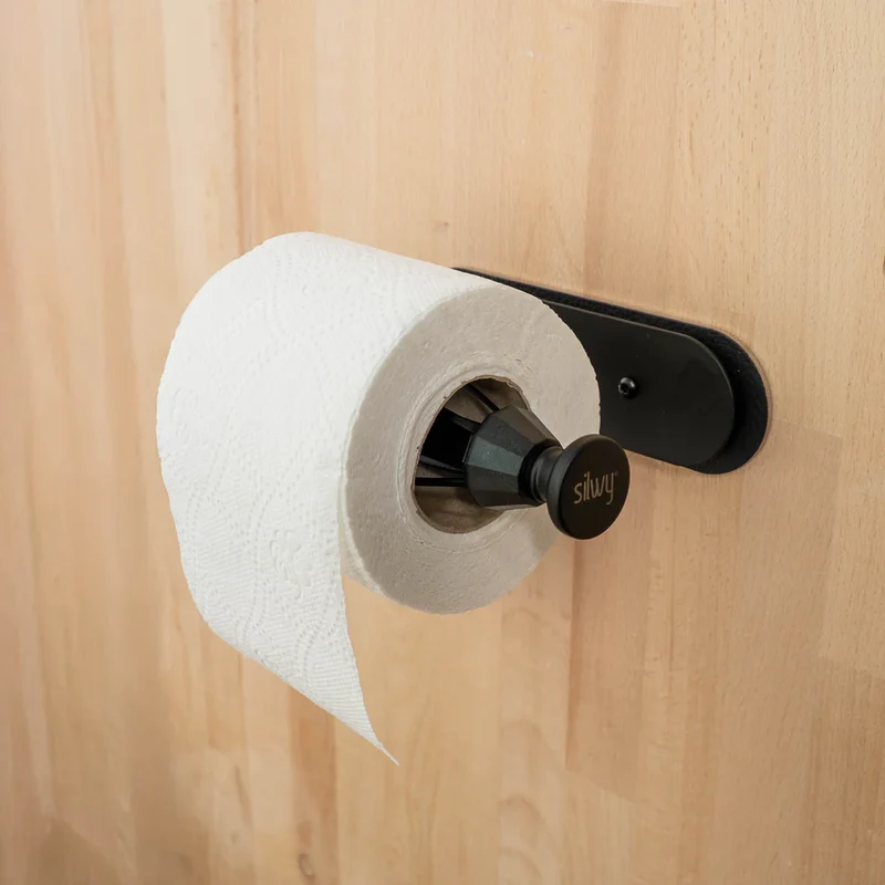 Magnetische toiletpapier houder incl. metalen lat van 16 cm - Silwy