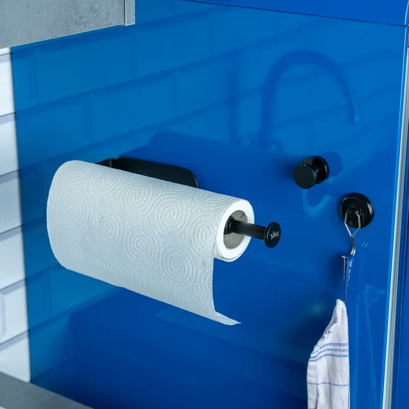 Magnetische keukenrolhouder incl. metalen lat van 16 cm - Silwy