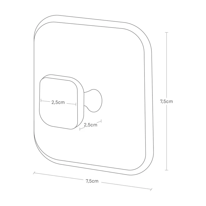 Magnetisch badkamer sponsje uit silicone Tower - Yamazaki