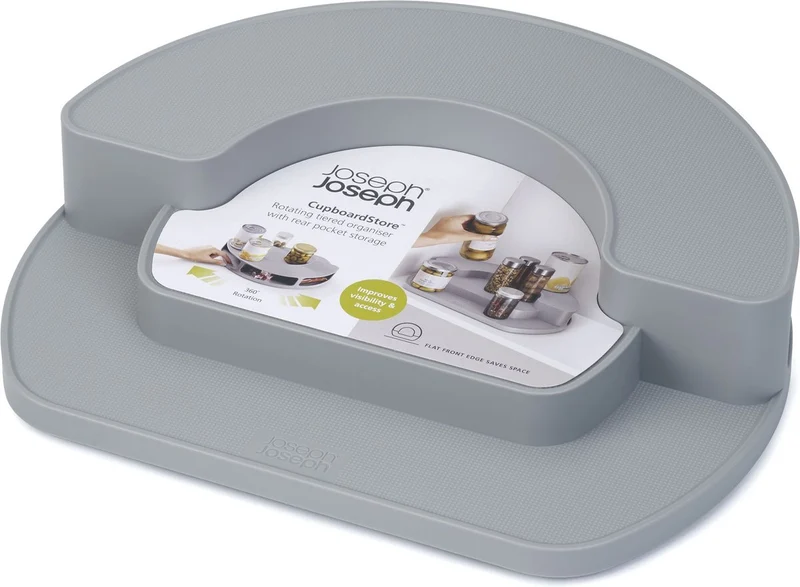 Grijze roterende organizer - Joseph Joseph