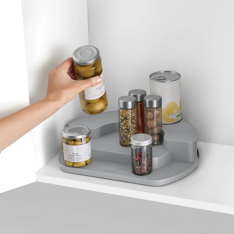 Grijze roterende organizer - Joseph Joseph
