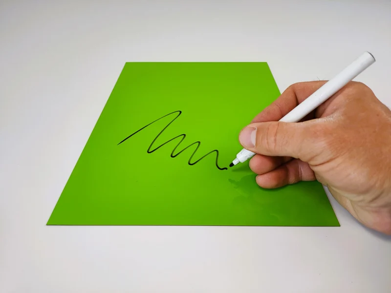 Feuille magnétique effaçable couleurs - Formats standards