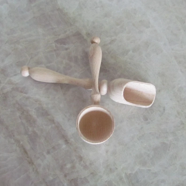 Salt and Sugar Wood Spoons
