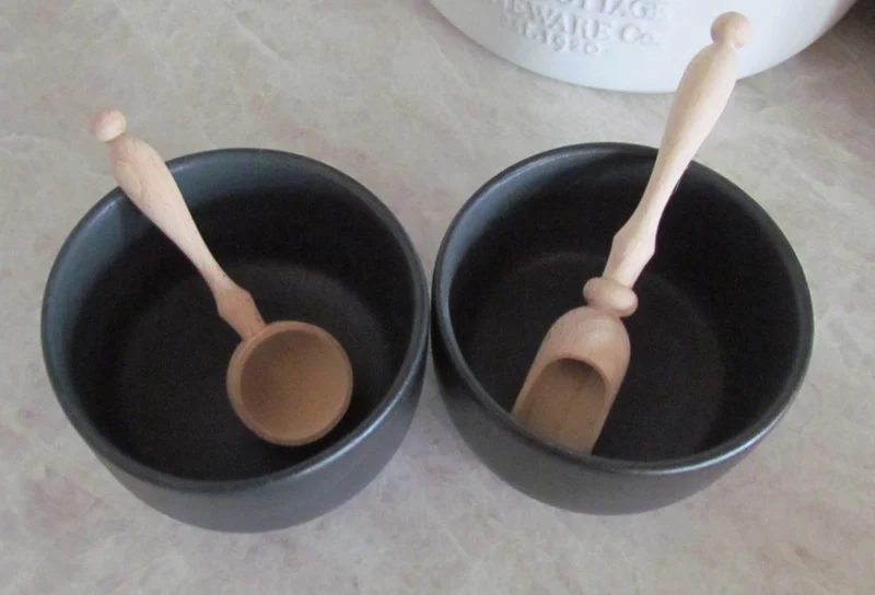 Salt and Sugar Wood Spoons