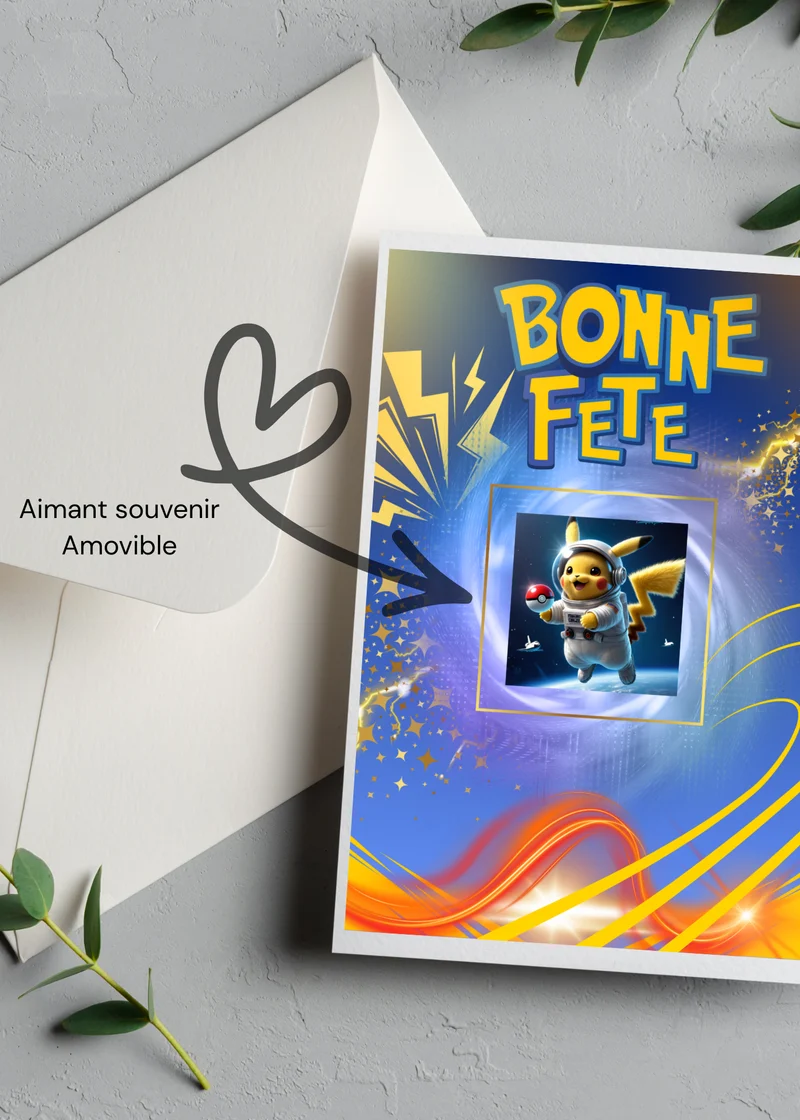 Carte d'Anniversaire 3.0 Pokemon