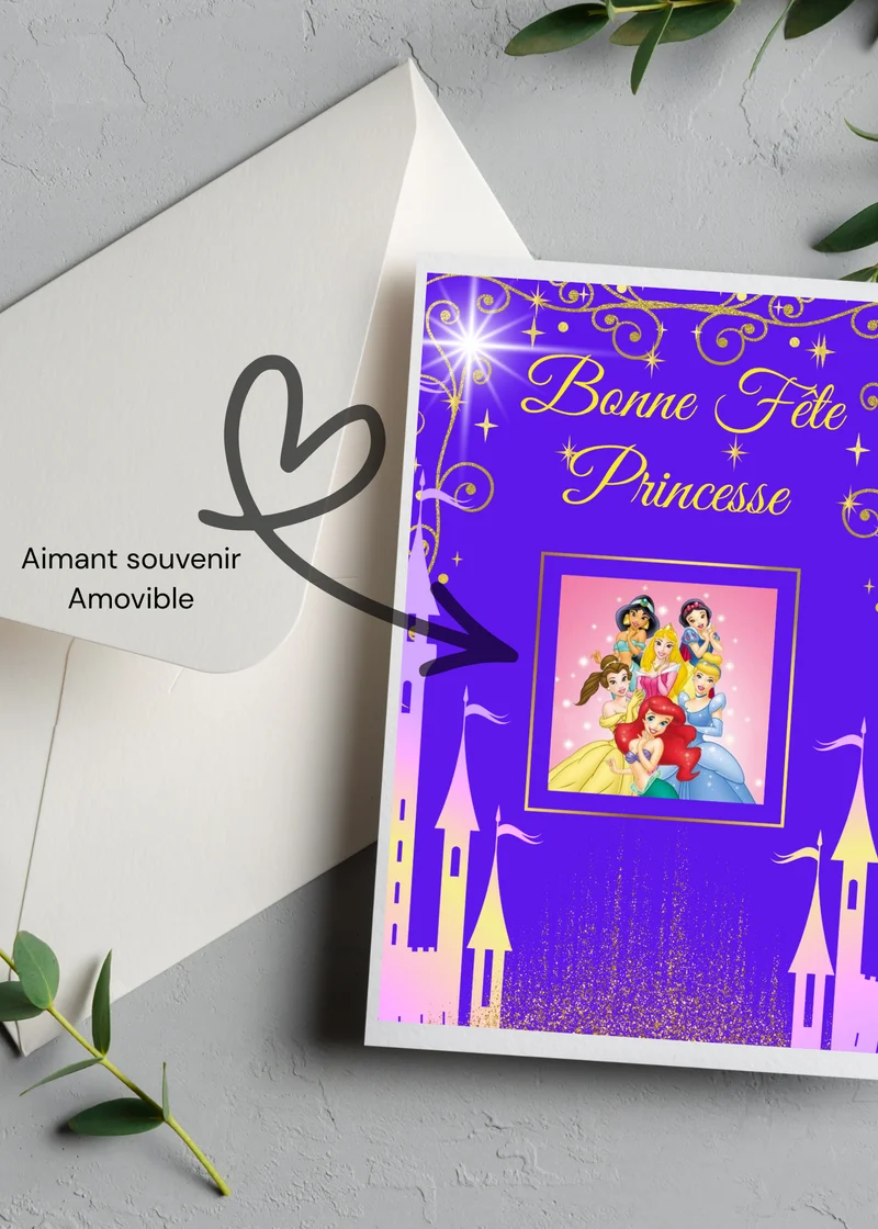 Carte d'Anniversaire 3.0 Princesses