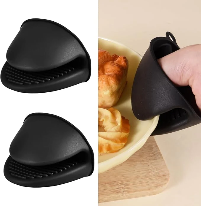 Menastyl - siliconen ovenwant - 1 stuk - zwart