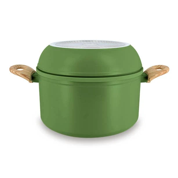 Menastyl - Stapelbare kooknest 8-delige set - zacht of olijf groen