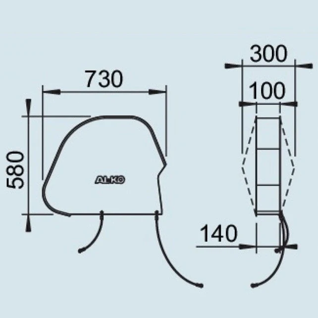 Disselhoes Premium Zwart - AL-KO