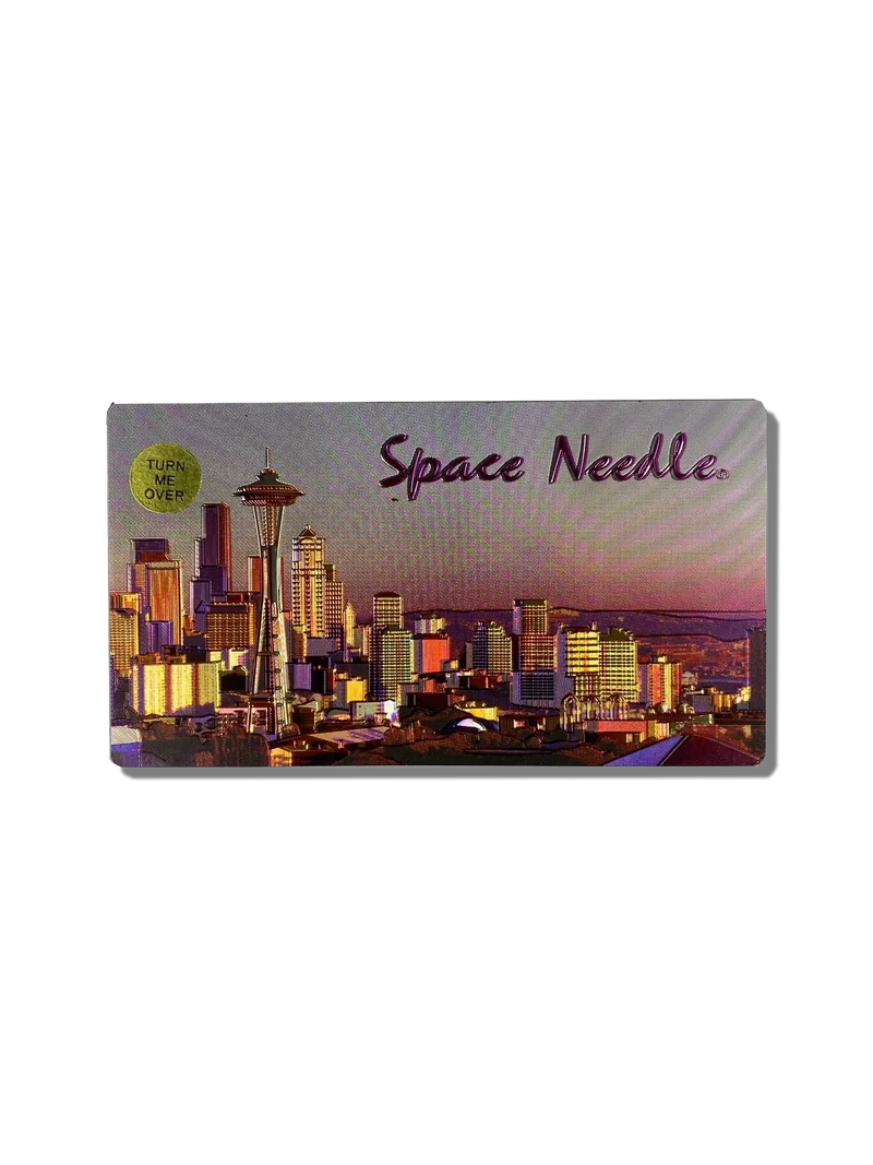 Seattle Skyline Double Sided Foil Magnet