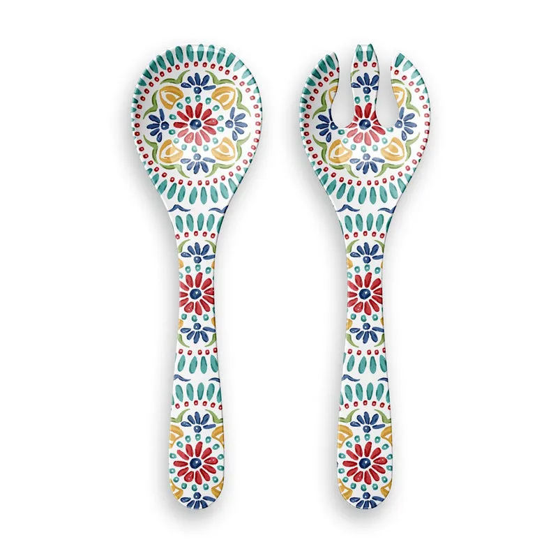 Duurzaam en kwaliteitsvol servies uit melamine met levendige zuiderse print Rio Medallion