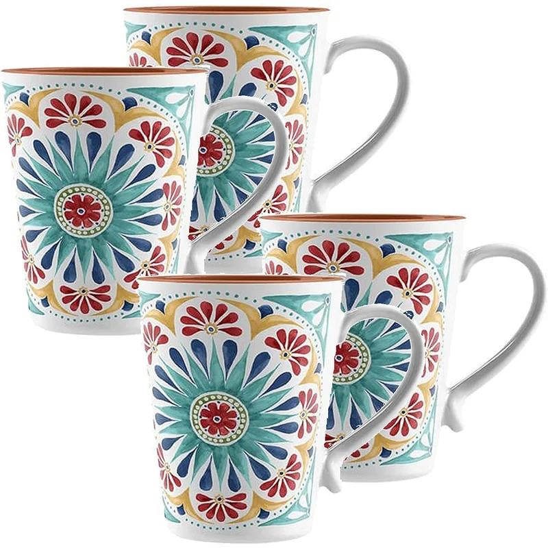 Duurzaam en kwaliteitsvol servies uit melamine met levendige zuiderse print Rio Medallion
