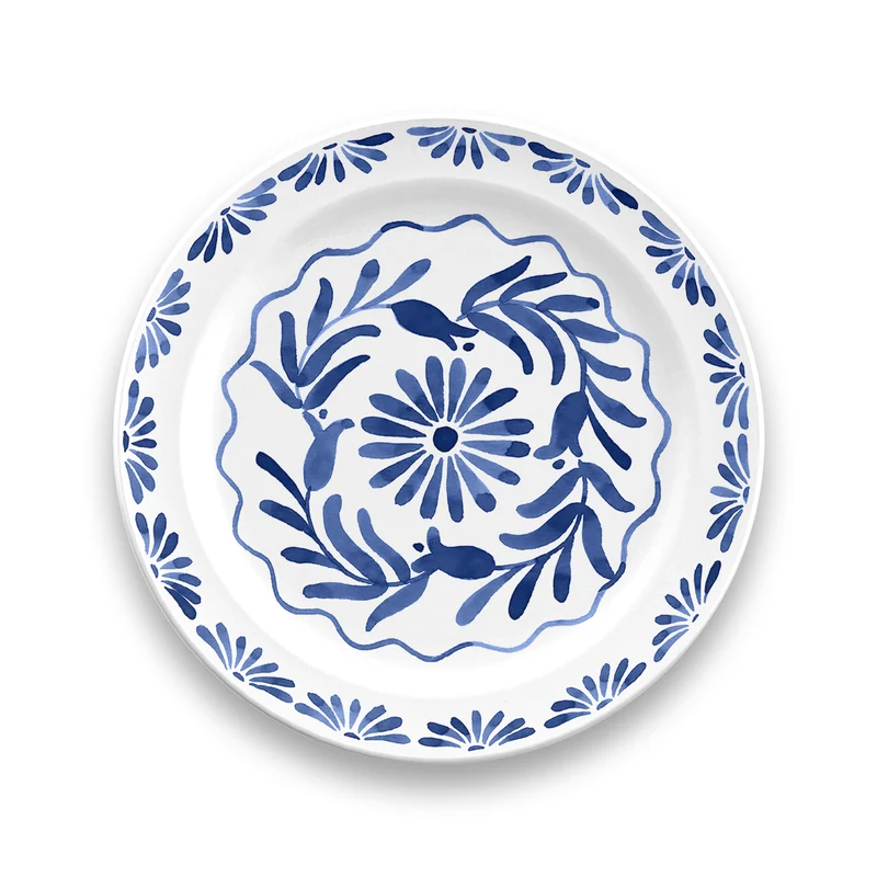 Prachtig elegant zomers servies in kunststof Edge Matte Azul