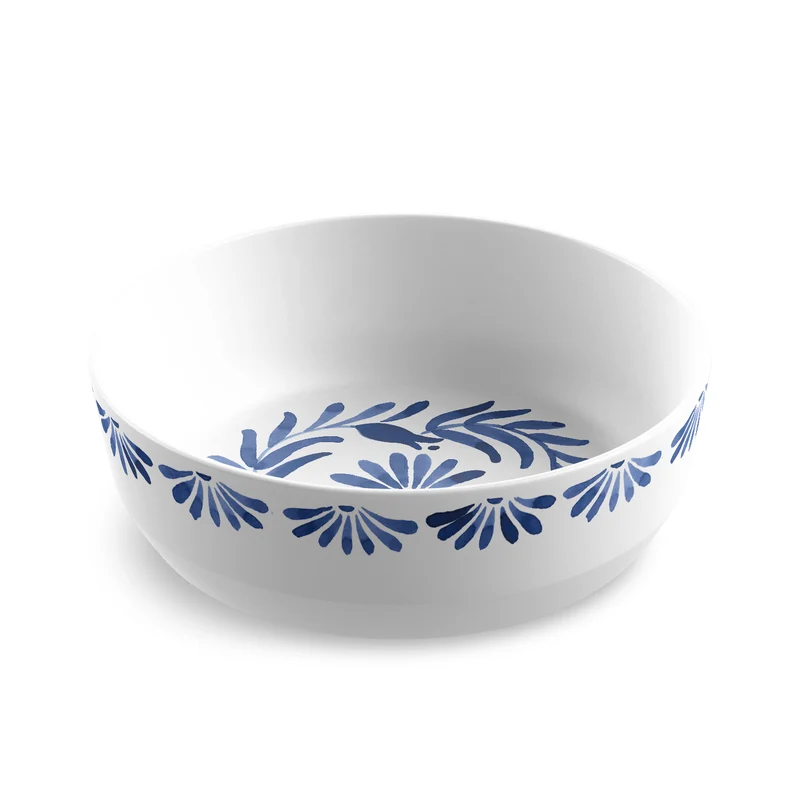 Prachtig elegant zomers servies in kunststof Edge Matte Azul