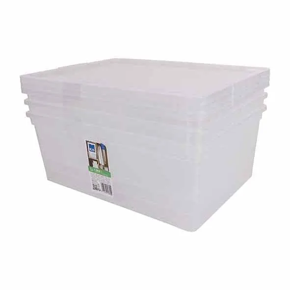Curver C-Box opbergboxen met deksel – set van 3