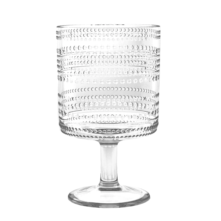 Gezellige en stijlvolle glazen uit kunststof Beaded