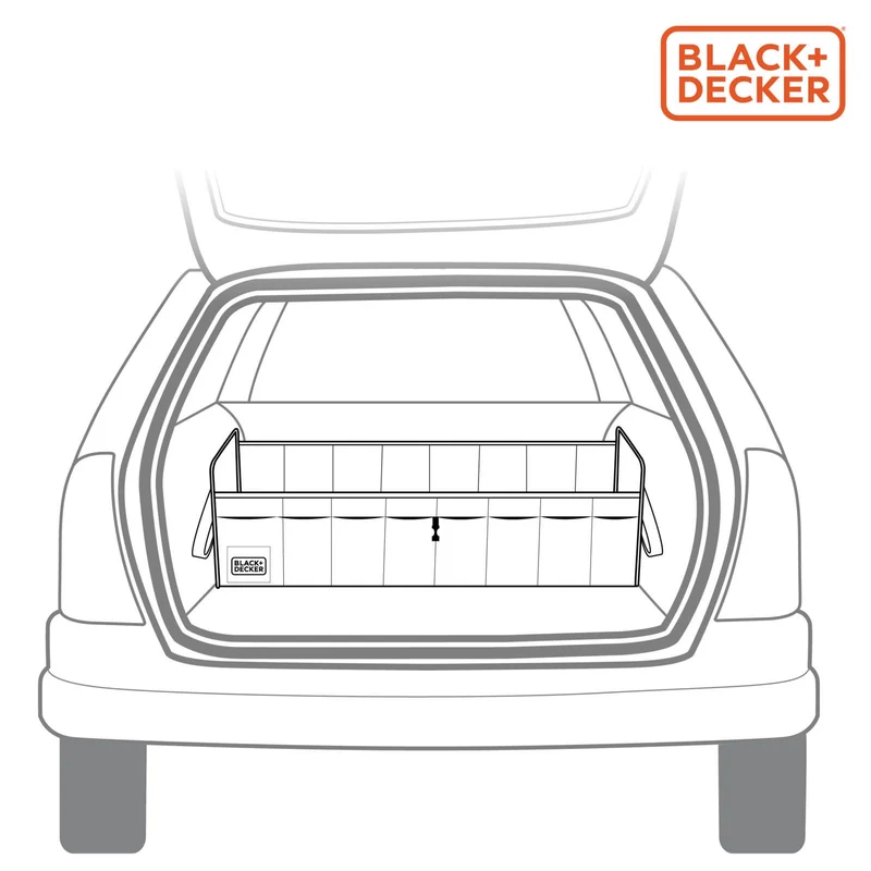 Organizer 110 x 30 x 30 cm voor in de kofferbak of garage - Black & Decker