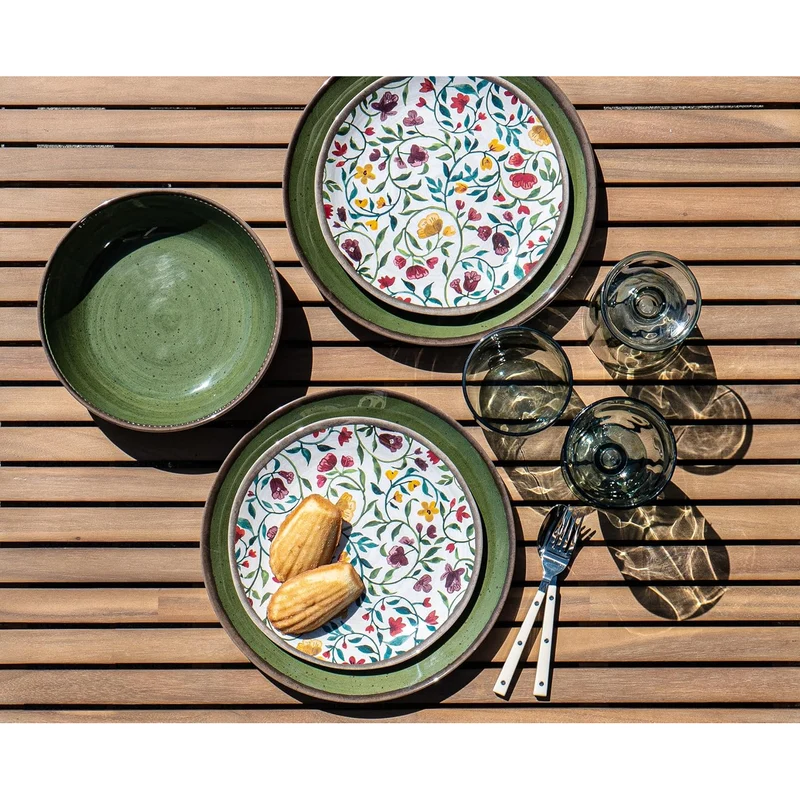 Tarhong - Green & Garden vines newwave melamine servies