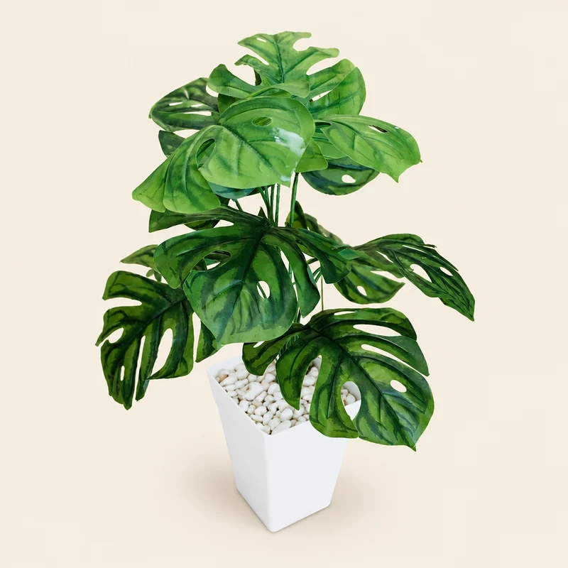 نبتة Monstera اصطناعية – 70 سم – ديكور استوائي فاخر