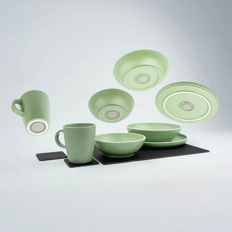Magnetische 11-delige kunststof serviesset - Silwy