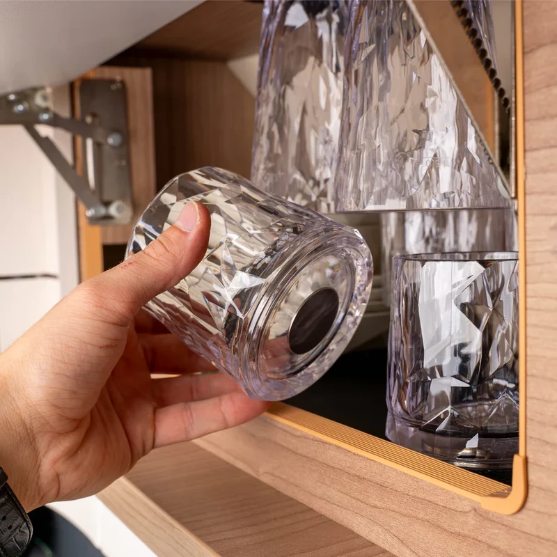 Magnetische kunststofglazen set van 2 stuks in verschillende uitvoeringen - Silwy