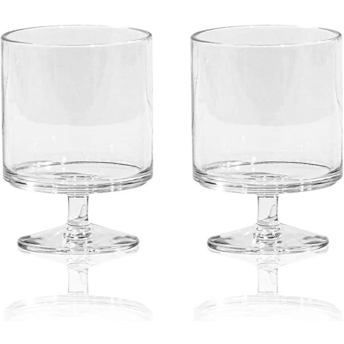 Wijnglas prachtige kwaliteit kunststof - stapelbaar - transparant - 27 cl - Abode