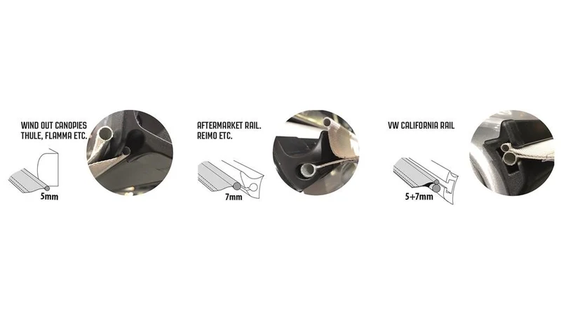 Outwell Dual beading connect set 7-7 + 5 mm