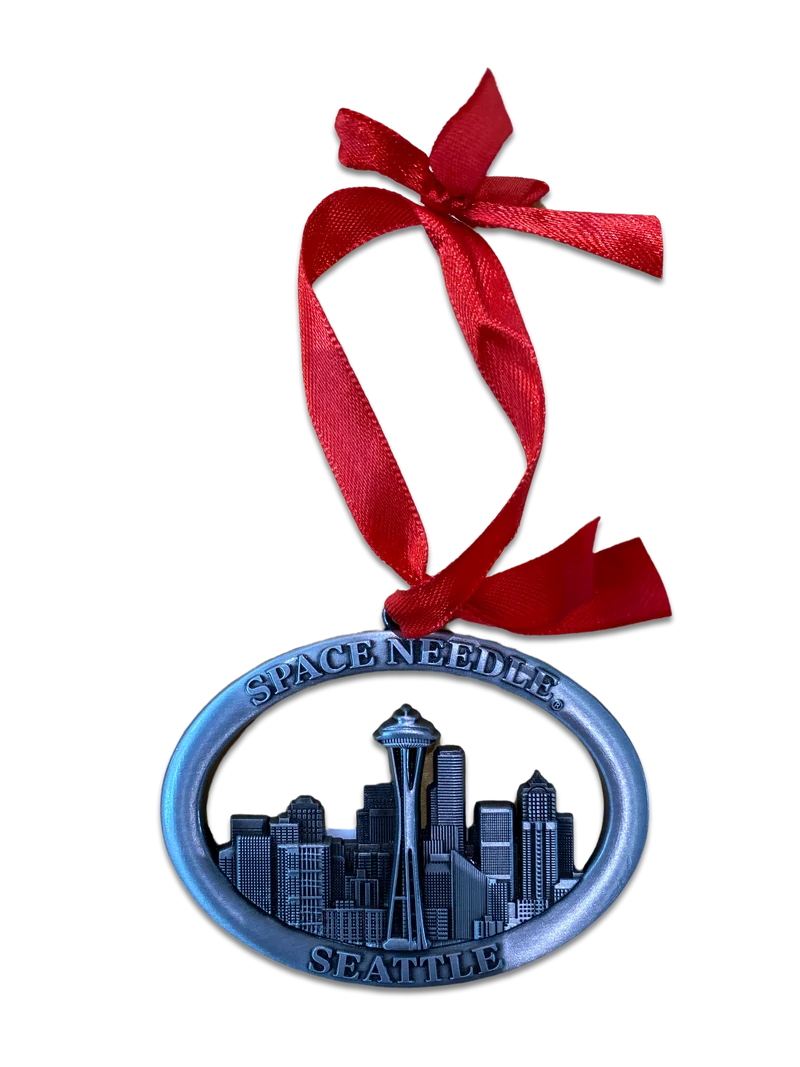 Metal Seattle Skyline Ornament