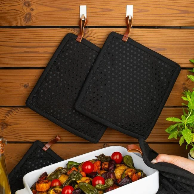 Pannenlap en ovenwant in 1 met silicone dots - Ch&f