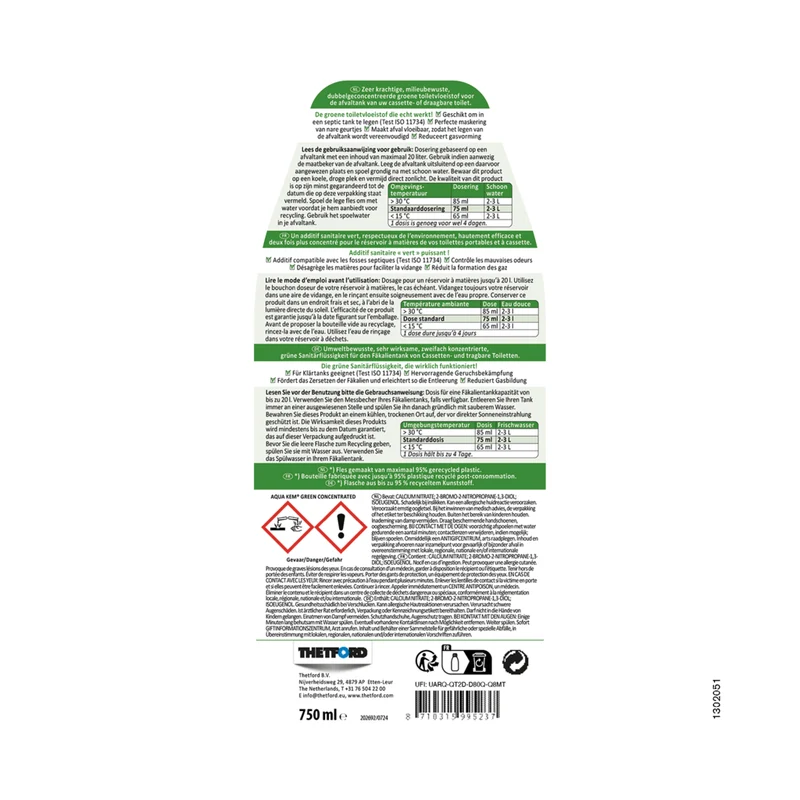 Aqua Kem concentrated 750 ml - toiletreiniger - Thetford