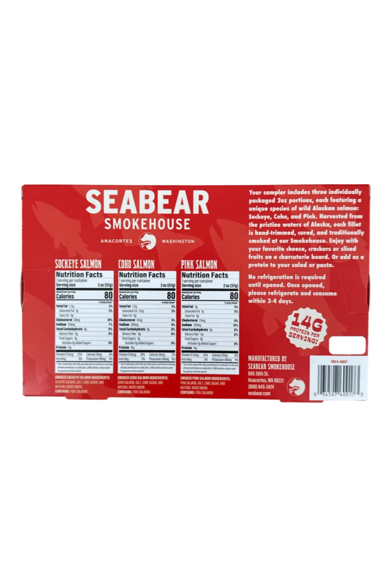 2 Oz Smoked Salmon Sampler Pack