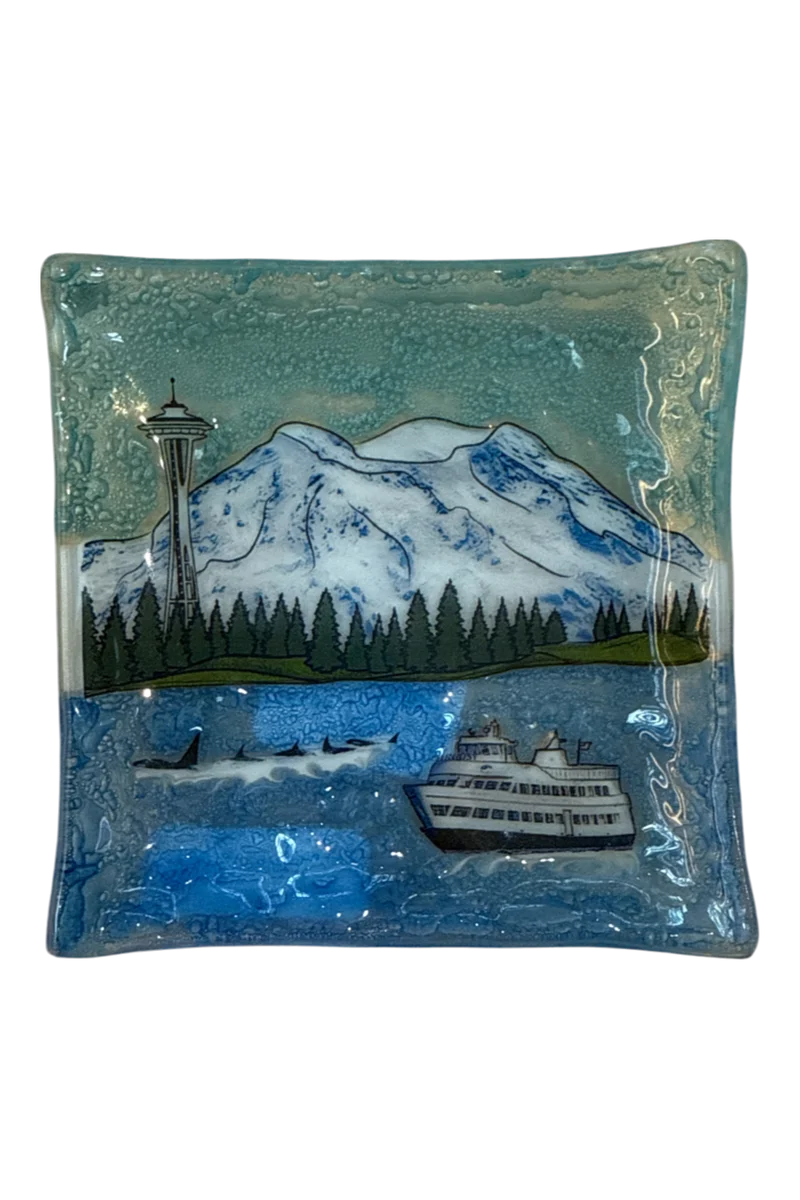 Decorative Glass Trinket Plates