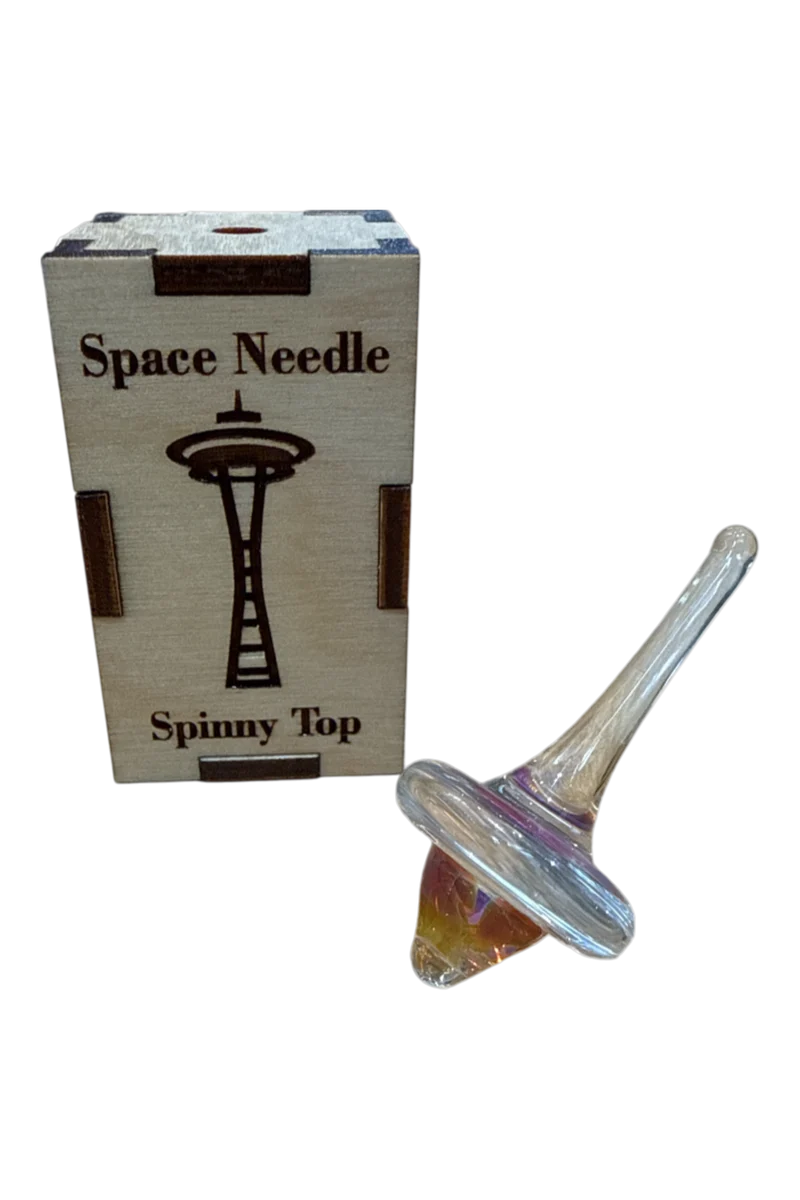 Seattle Space Needle Glass Spin Top